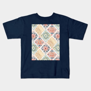 Gilded Pysanky Diamonds Pattern Kids T-Shirt